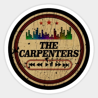 Graphic The Carpenters Name Retro Distressed Cassette Tape Vintage Sticker